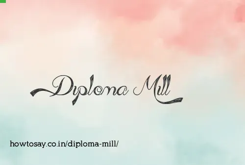 Diploma Mill