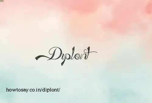 Diplont