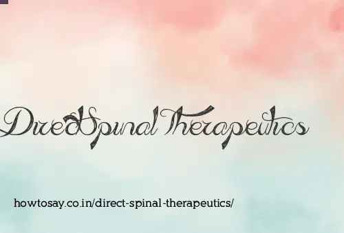 Direct Spinal Therapeutics