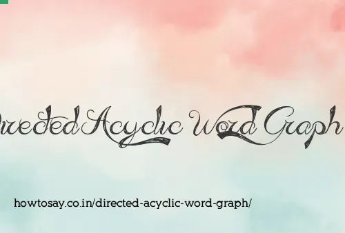 Directed Acyclic Word Graph