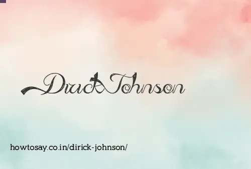 Dirick Johnson