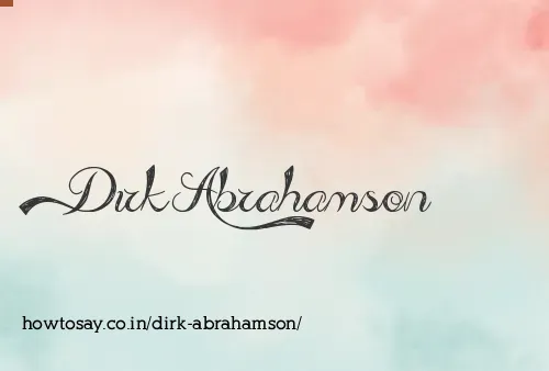 Dirk Abrahamson