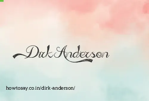 Dirk Anderson