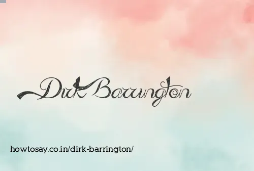 Dirk Barrington