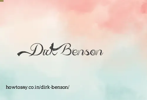 Dirk Benson