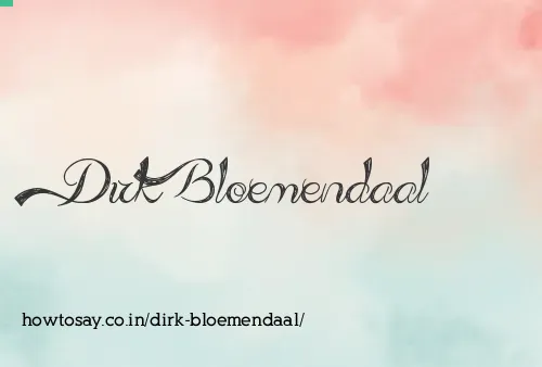 Dirk Bloemendaal