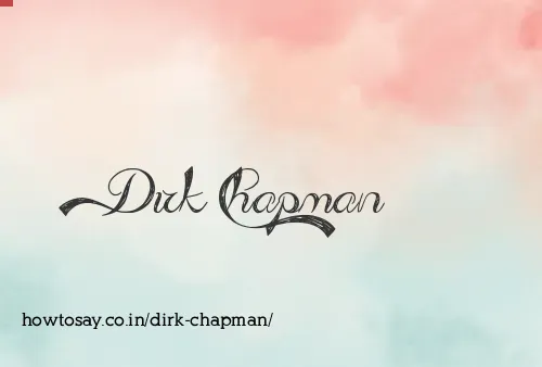 Dirk Chapman