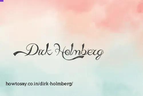 Dirk Holmberg