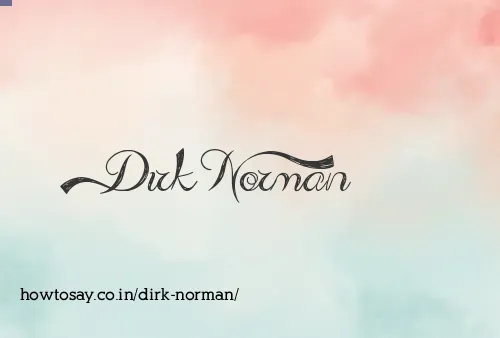 Dirk Norman