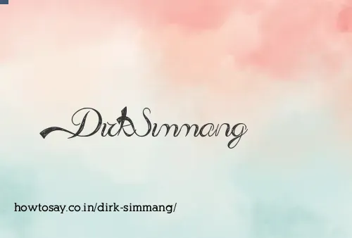Dirk Simmang