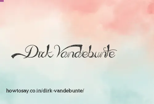 Dirk Vandebunte