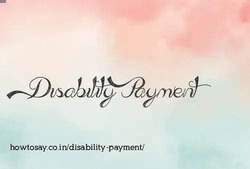 Disability Payment
