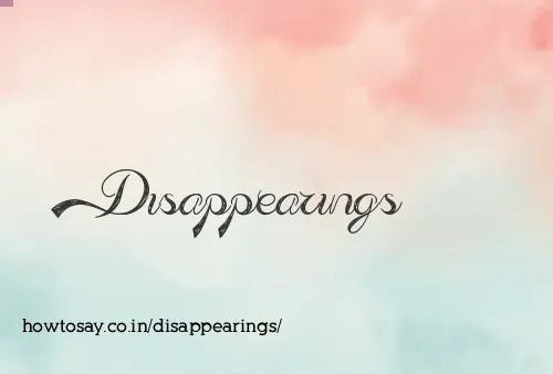 Disappearings
