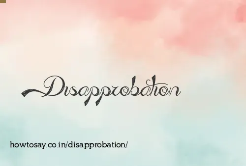 Disapprobation