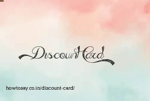 Discount Card
