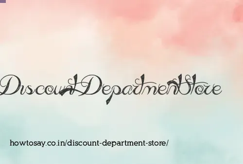 Discount Department Store