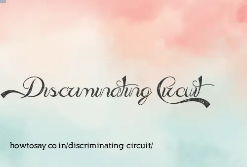 Discriminating Circuit