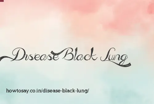 Disease Black Lung