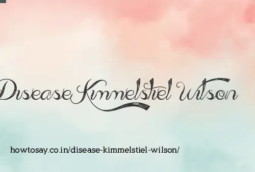 Disease Kimmelstiel Wilson