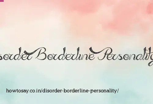 Disorder Borderline Personality