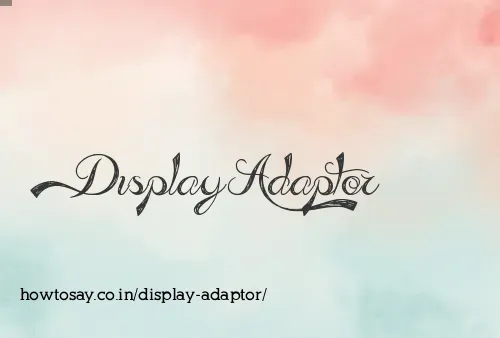 Display Adaptor