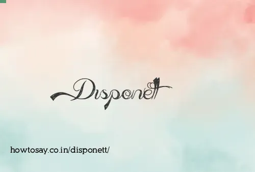 Disponett