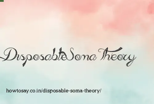 Disposable Soma Theory