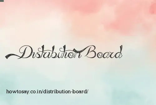 Distribution Board