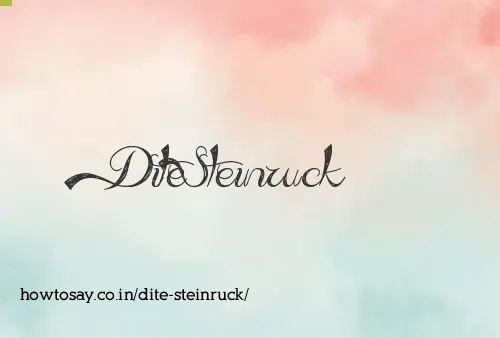 Dite Steinruck