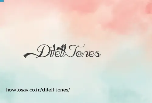 Ditell Jones