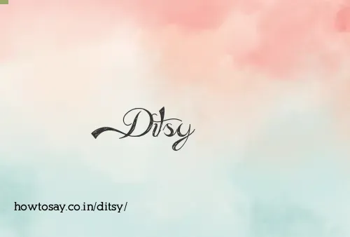 Ditsy