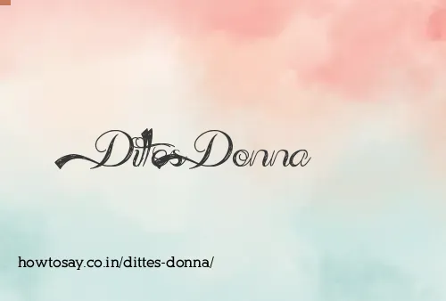 Dittes Donna
