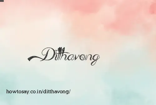 Ditthavong