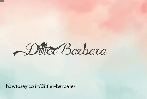 Dittler Barbara