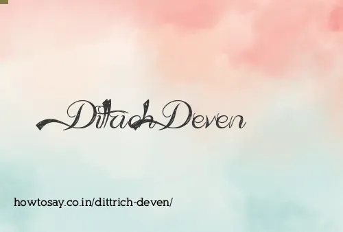Dittrich Deven