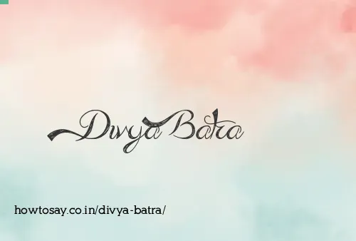 Divya Batra