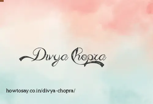 Divya Chopra
