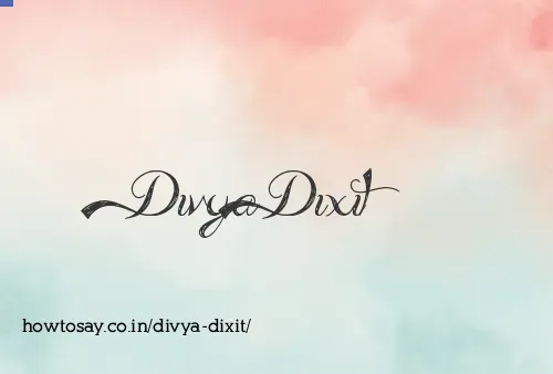 Divya Dixit