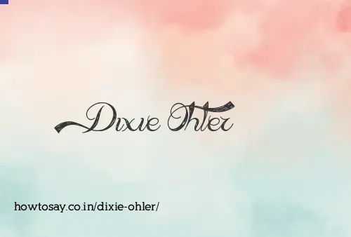 Dixie Ohler