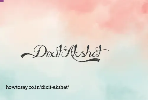 Dixit Akshat