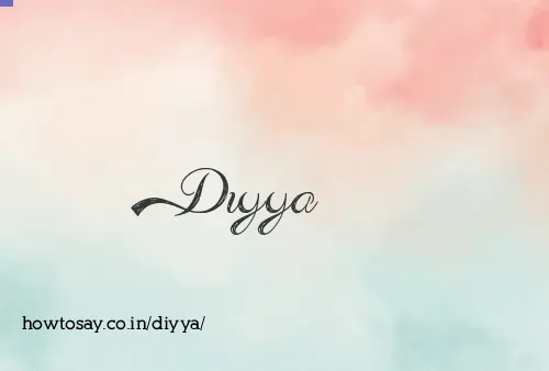 Diyya