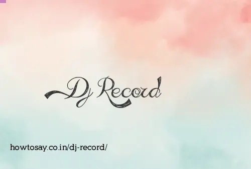 Dj Record