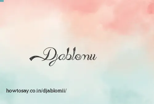 Djablomii