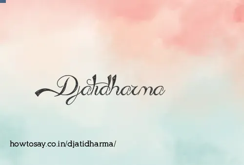 Djatidharma