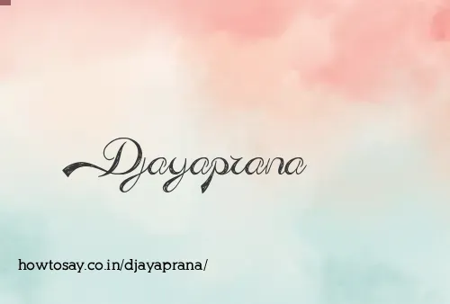 Djayaprana