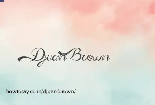Djuan Brown
