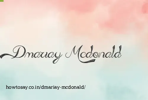 Dmariay Mcdonald
