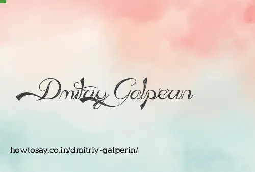 Dmitriy Galperin