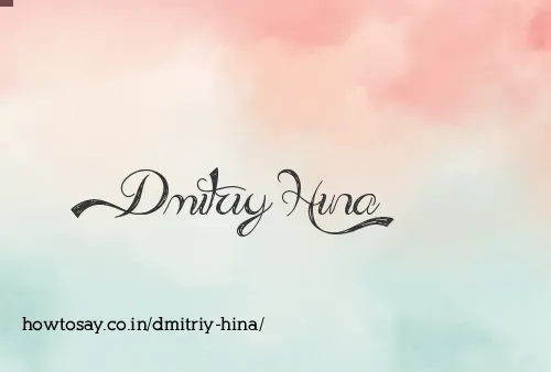 Dmitriy Hina