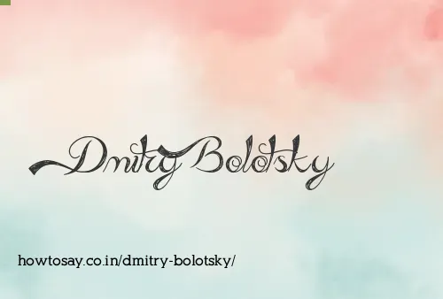 Dmitry Bolotsky